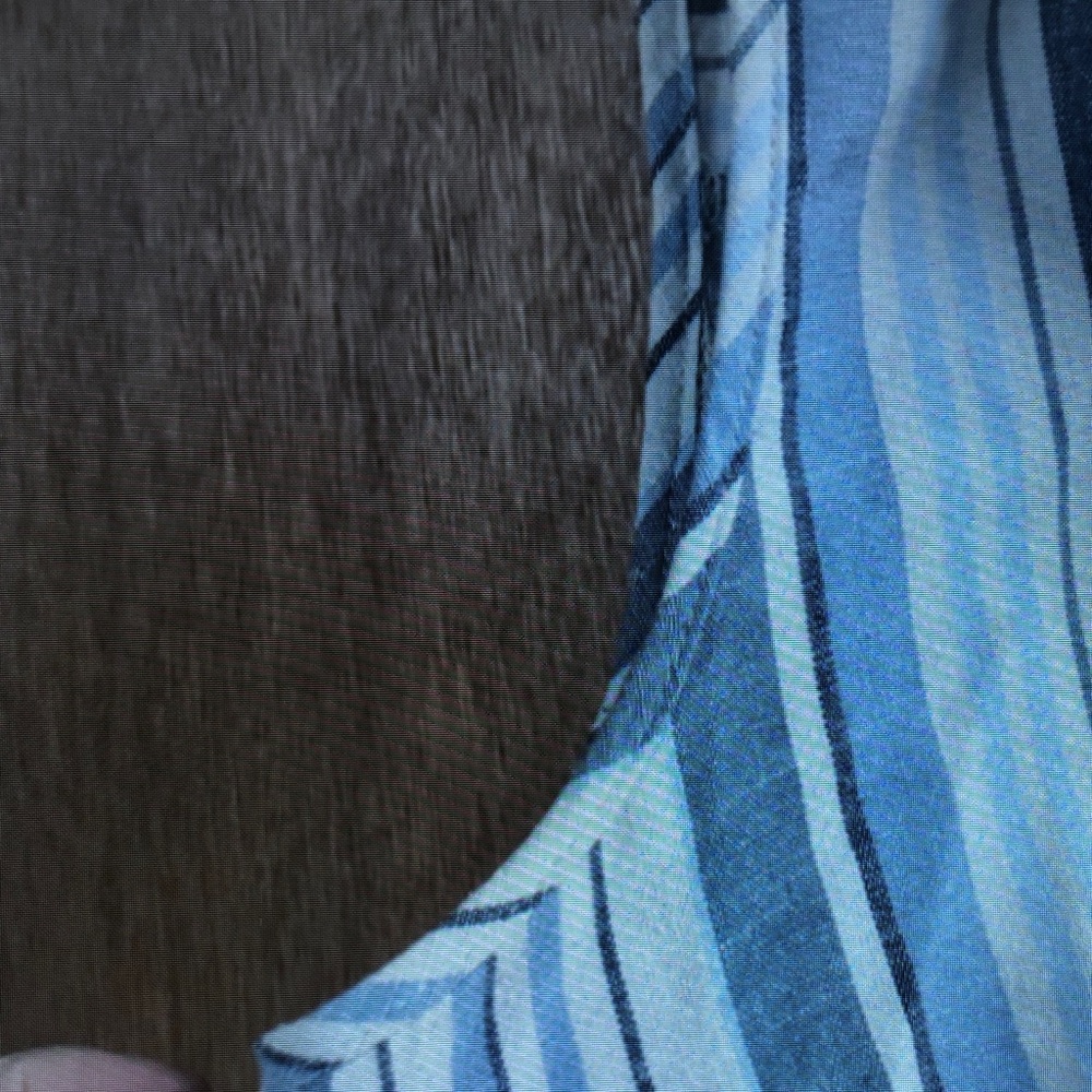 Sleeveless Button-Front Linen-Blend Striped Maxi Dress - Blue - Picture 2 of 4